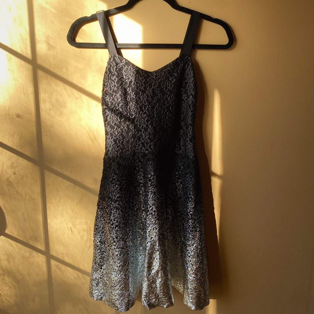 Free People Metallic Ombré Dress